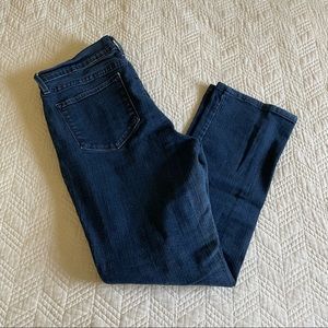 NYDJ Dark wash high rise straight leg jeans made in USA